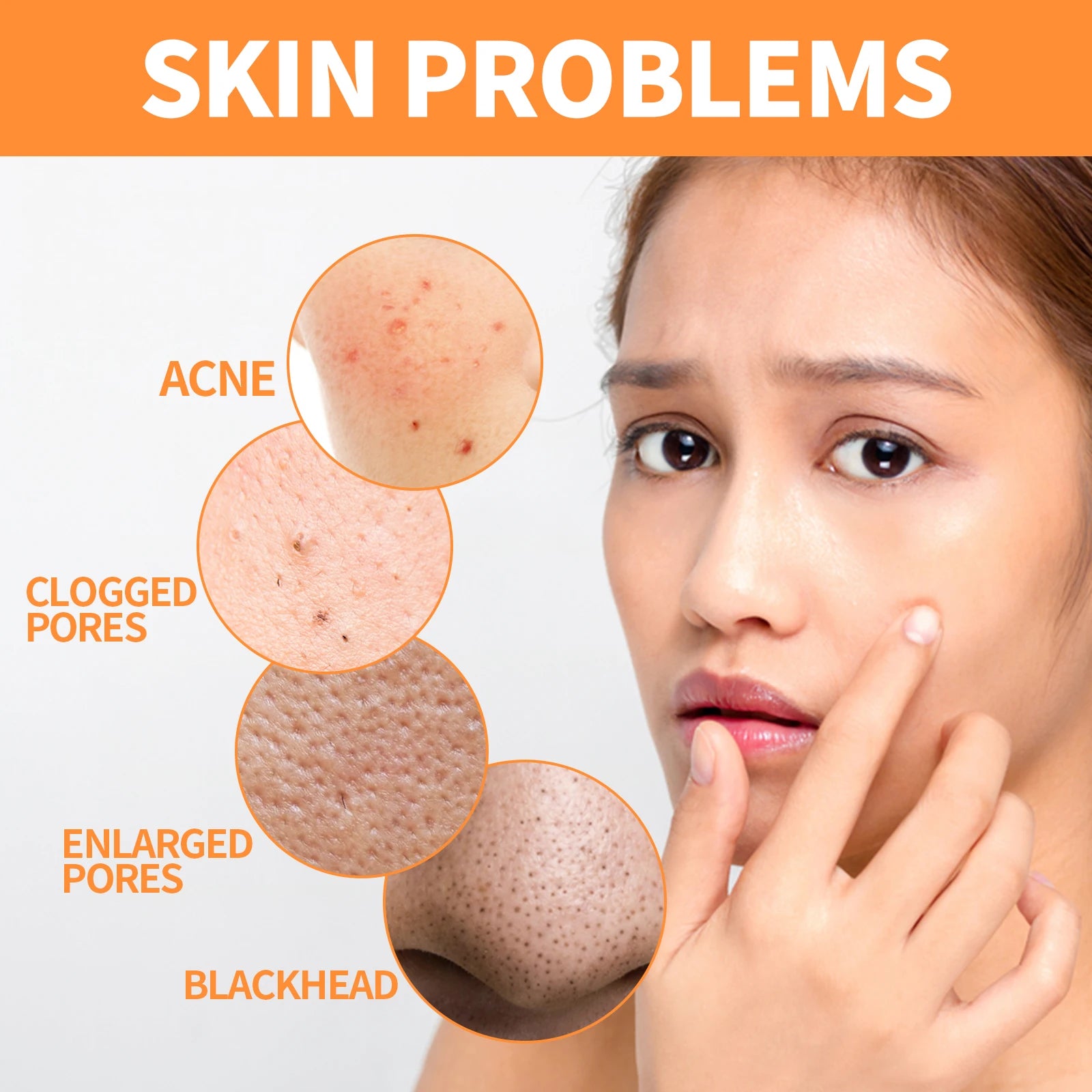 EELHOE Crema facial, sérum, aceite, mascarilla corporal, blanqueadora, antiacné, aclara manchas oscuras e hidratante.