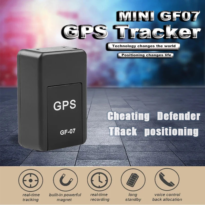 Localizador GPS para coche Mini GF07, aplicación de posicionamiento GPS, dispositivo de rastreo GPS magnético potente, localizador GPS antipérdida para vehículos.