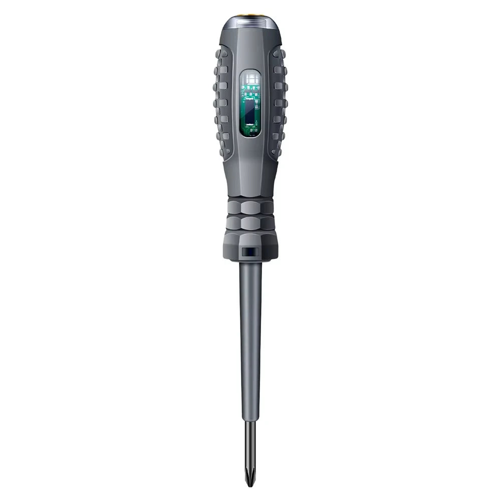 Destornillador de prueba multifuncional para electricistas, lápiz de prueba de inducción sin contacto de CA, comprobador de voltaje de 70-600 V, luces de inducción rojas y verdes.