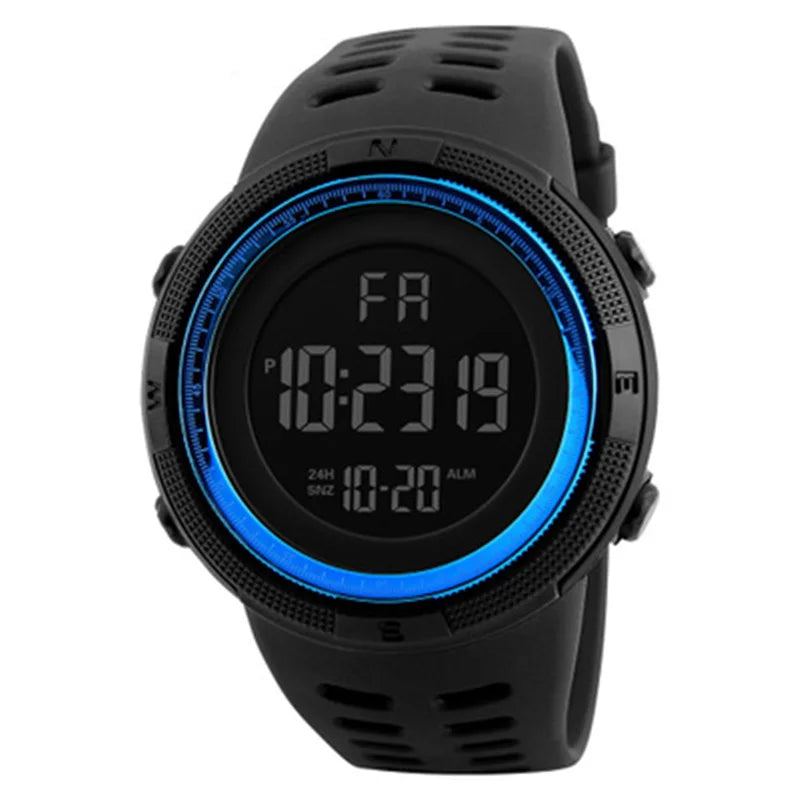 Reloj electrónico para hombre, relojes deportivos militares, reloj de pulsera digital LED multifunción luminoso para hombre, niños, estudiantes y adolescentes.