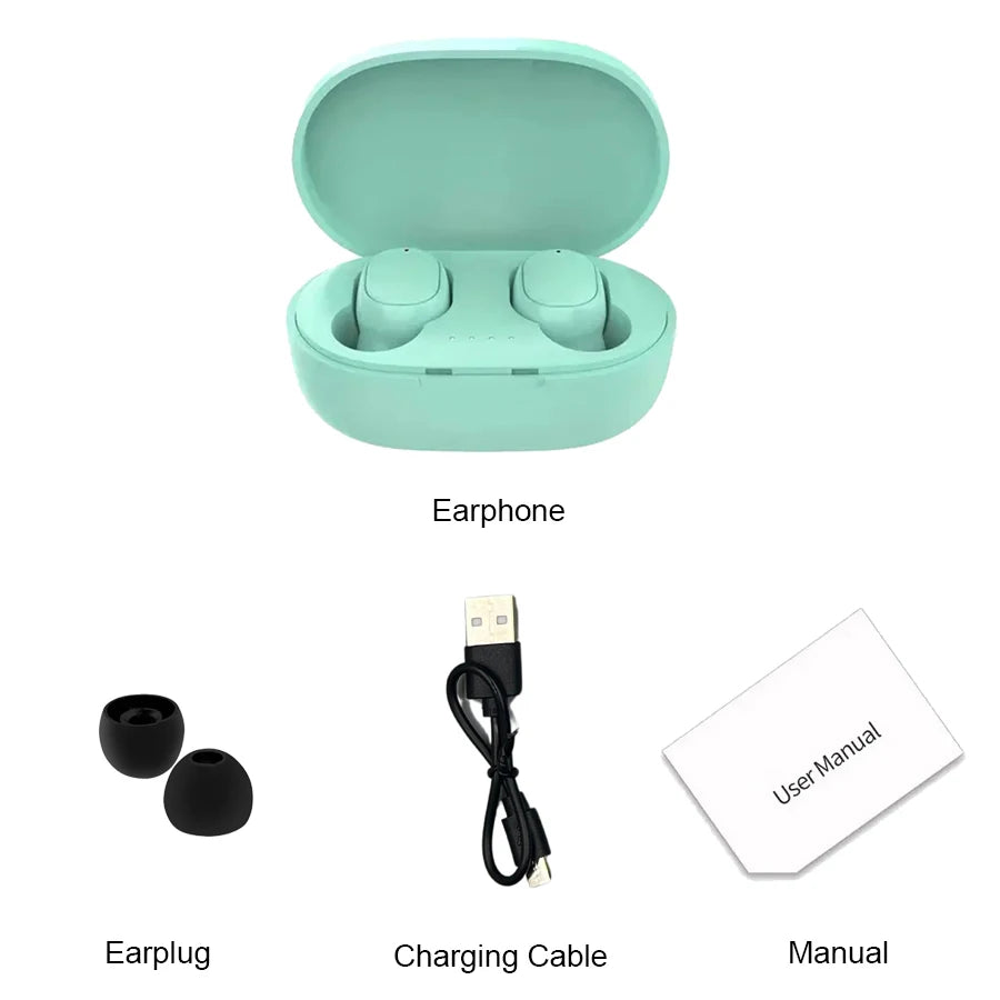 Auriculares inalámbricos Bluetooth TWS A6S con cancelación de ruido y micrófono para Huawei Xiaomi Redmi