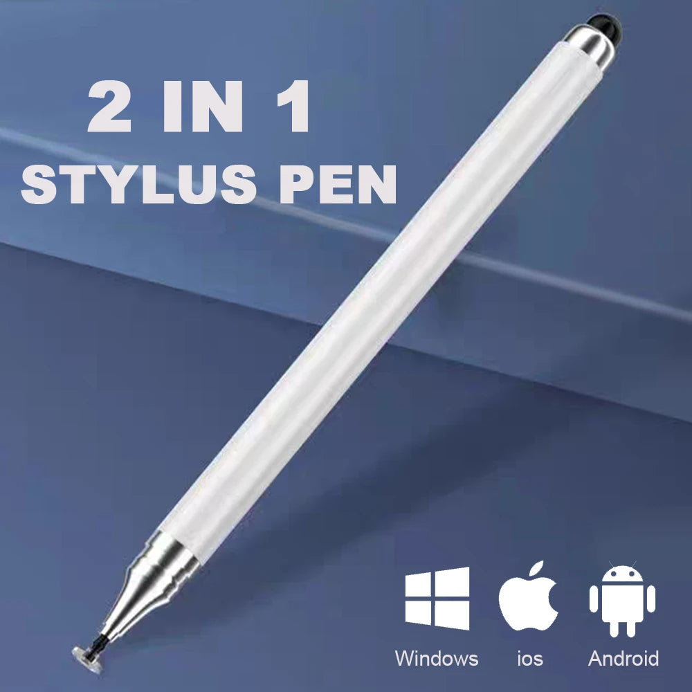 Lápiz óptico universal 2 en 1 (1/2 unidades) para tablet, móvil, Android, iOS, iPad, accesorios para tablet, lápiz táctil capacitivo para pantalla.