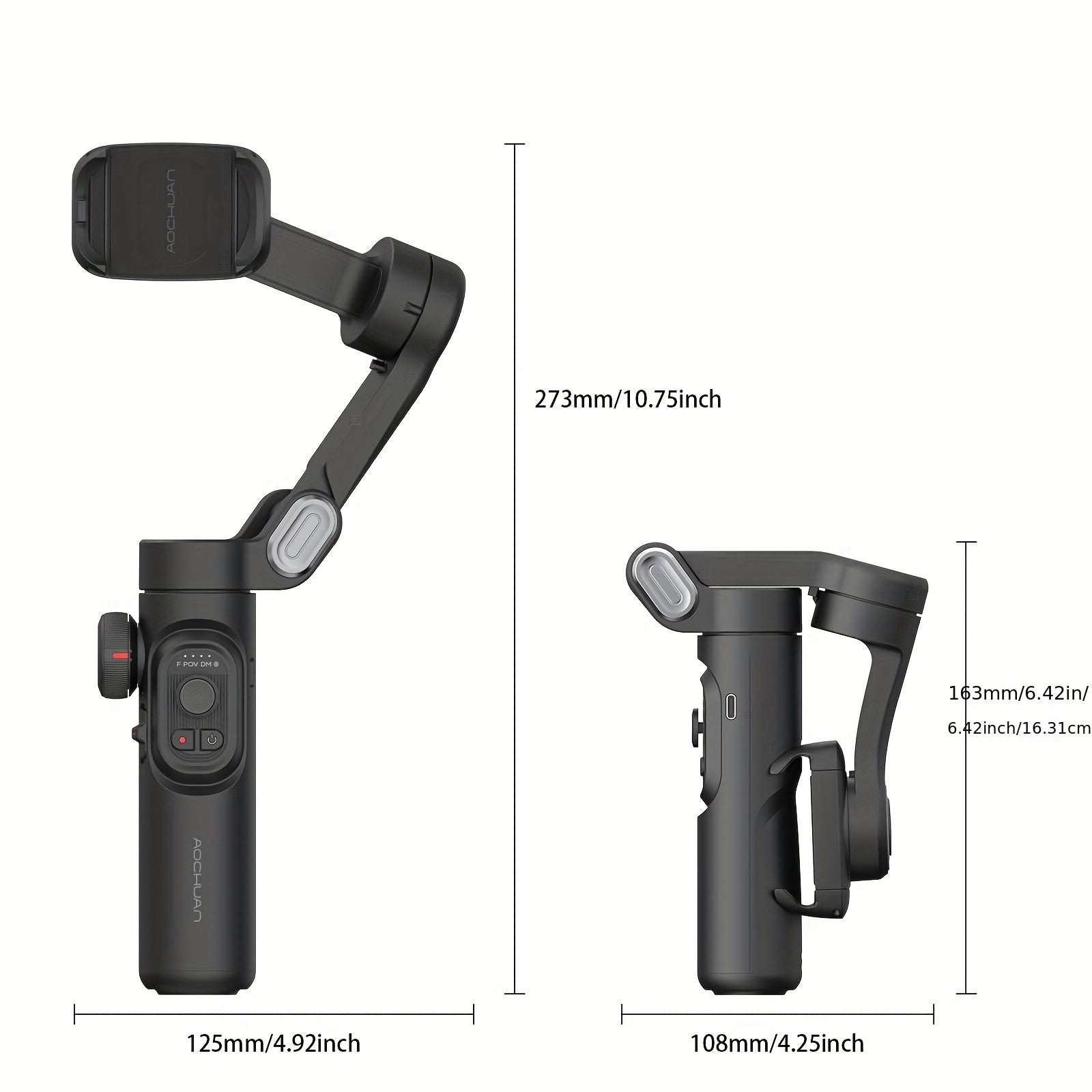 Estabilizador de cardán de mano para smartphones (3 ejes)