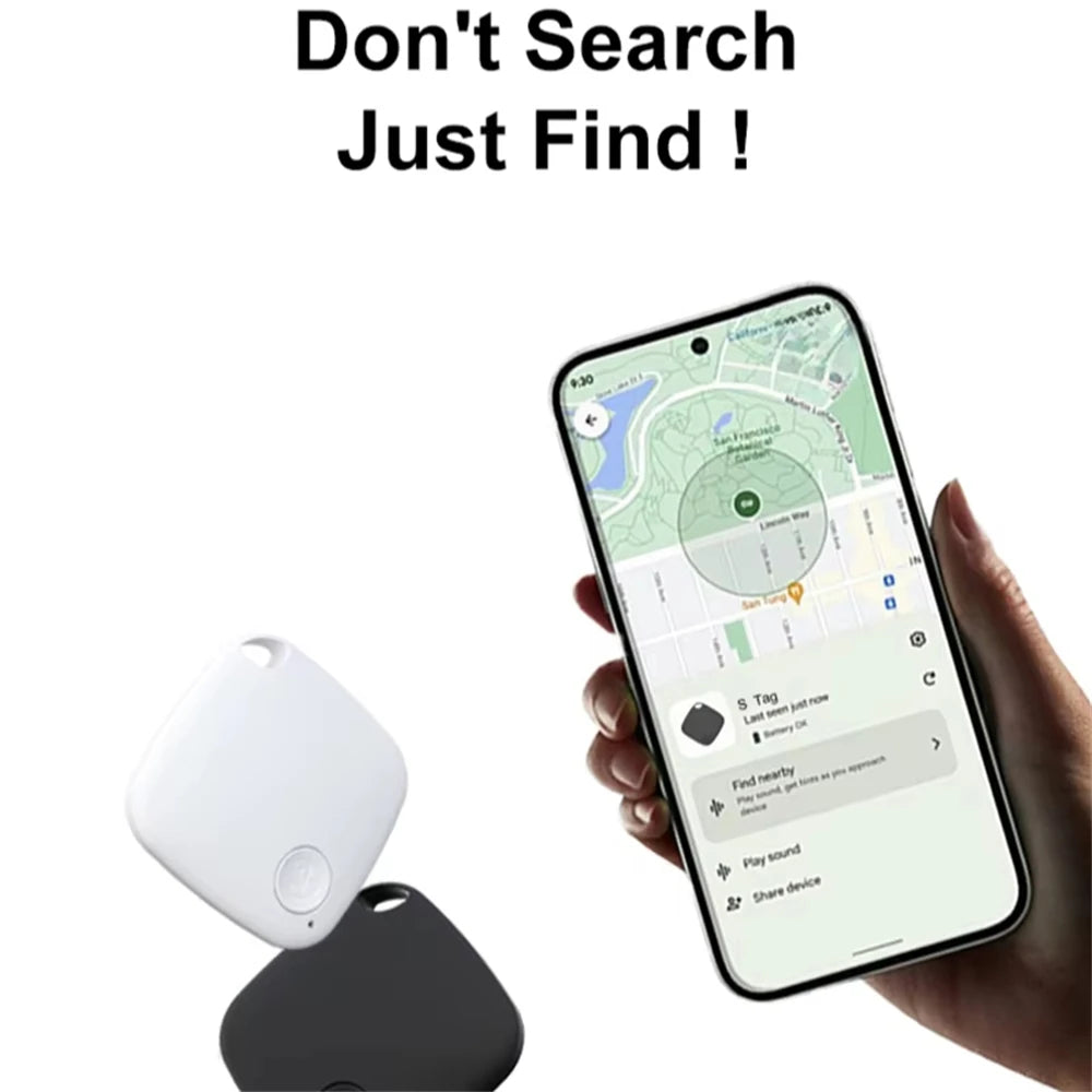 Smart Anti-Lost Bluetooth GPS Tracker Tag Locator for Car Keys And Pets Compatible with Android & iOS
