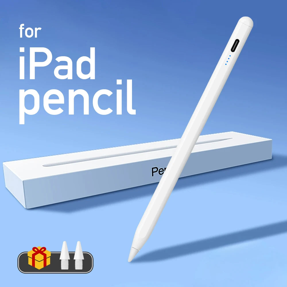 Lápiz óptico para Apple Pencil con indicadores LED de encendido y rechazo de palma. Lápiz táctil para iPad 2025, 2022, 2021, 2020, 2019 y 2018.