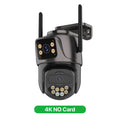 Cámara IP HD 6K 9MP para exteriores, cámara WiFi externa de tres lentes, pantalla dual 4K/2K, cámara de seguridad PTZ con seguimiento automático y vigilancia iCSee