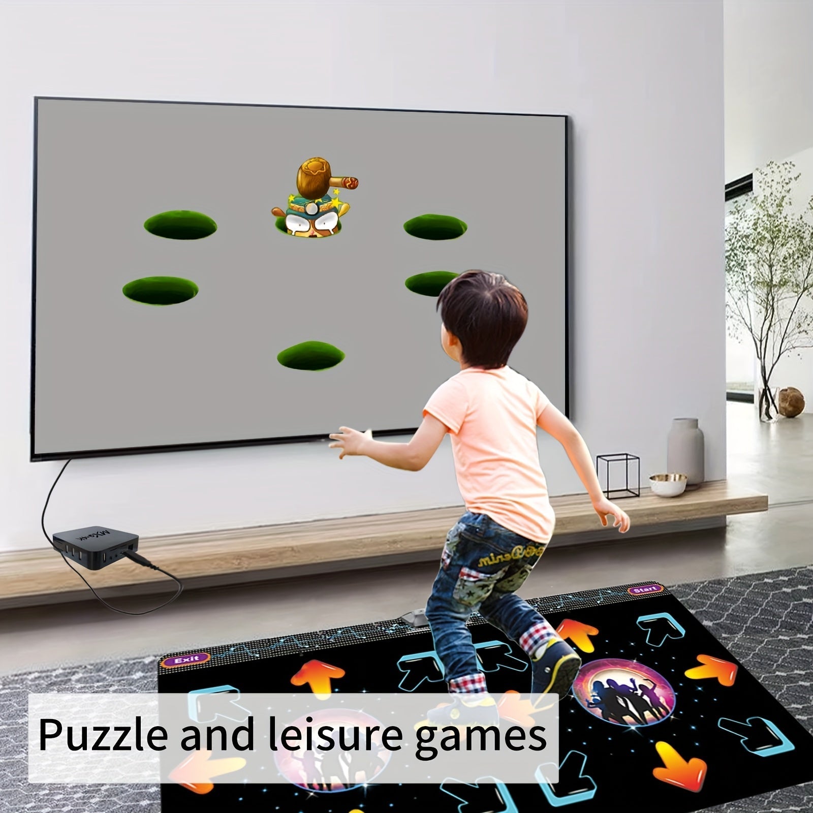 2-Player Dance Mat Game with Motion Sensor-4