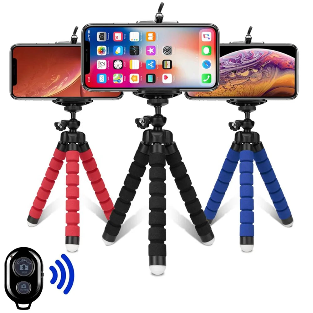 Trípodes Trípode (Tripie)  para teléfono móvil Soporte para cámara Clip Smartphone Monopié Soporte de trípode Octopus Mini trípode Stativ para teléfono