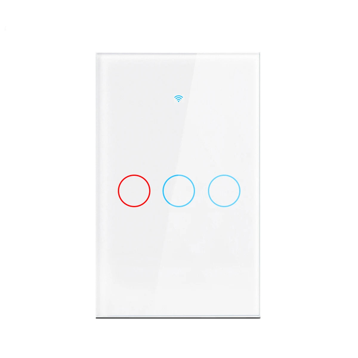 Interruptor de luz inteligente Tuya WiFi para EE. UU. Cable neutro/No requiere cable neutro Interruptor táctil de pared tipo 120 Funciona con Alexa, Google Home