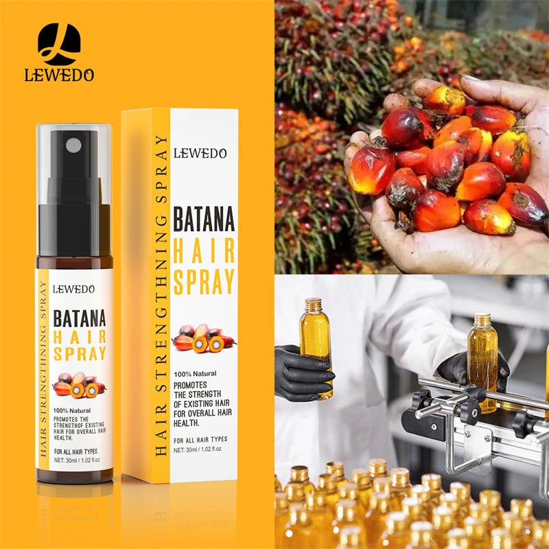 Aceite capilar 100% puro de Batana para el crecimiento del cabello. Tratamiento natural que nutre, reduce la caída del cabello, previene la rotura y engrosa el cabello.