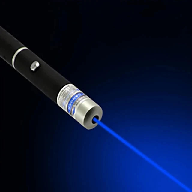 Linterna con puntero láser verde, azul y rojo para salas de reuniones y aulas, luz indicadora RGB.