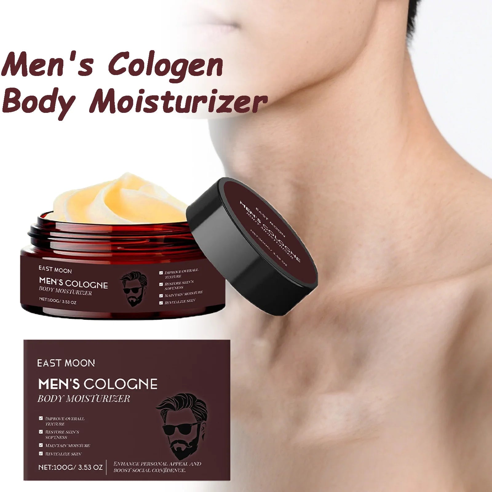 Loción corporal hidratante con aroma a madera, nutrición profunda, rápida absorción y no grasa para el cuidado de la piel.