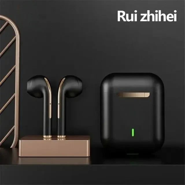 Auriculares inalámbricos J18 In-Ear TWS Bluetooth, auriculares deportivos HiFi estéreo para juegos, resistentes al agua con micrófono.