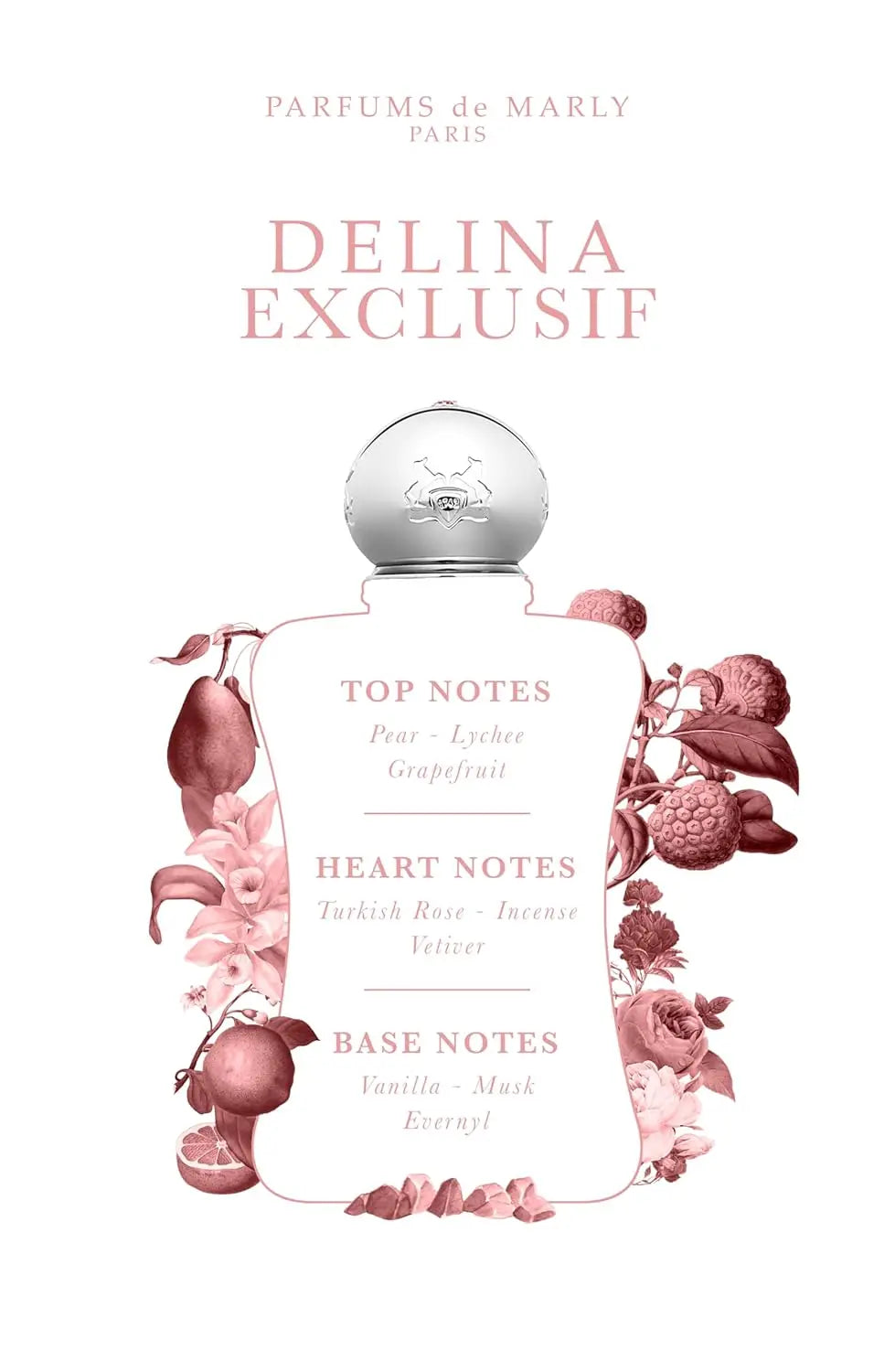 Perfume Marly para mujer 75 ml Delina Delina Exclusif Oriana Floral Frutal Dulce de Larga Duración Regalo de Lujo para Ella San Valentín Pascua