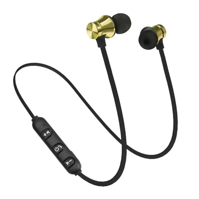 Auriculares deportivos XT11, inalámbricos, con banda para el cuello, magnéticos, resistentes al agua, estéreo, Bluetooth con micrófono.