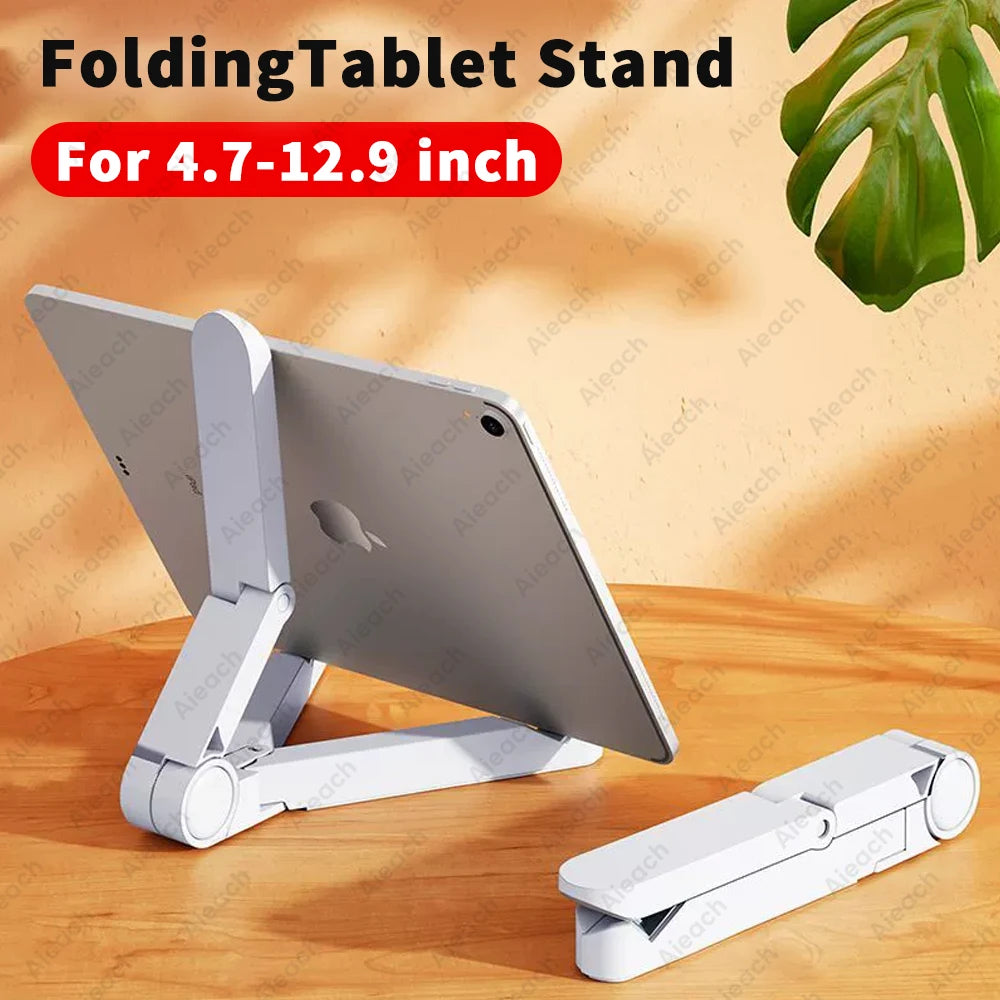 Portable Monitor Stand & Tablet Stand Holder Adjustable, Foldable, For 7 to 12 Inches Most Tablets, Kindle Fire and Smart Phones
