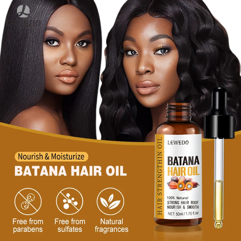 Aceite capilar 100% puro de Batana para el crecimiento del cabello. Tratamiento natural que nutre, reduce la caída del cabello, previene la rotura y engrosa el cabello.