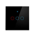 Interruptor de luz inteligente Tuya WiFi para EE. UU. Cable neutro/No requiere cable neutro Interruptor táctil de pared tipo 120 Funciona con Alexa, Google Home