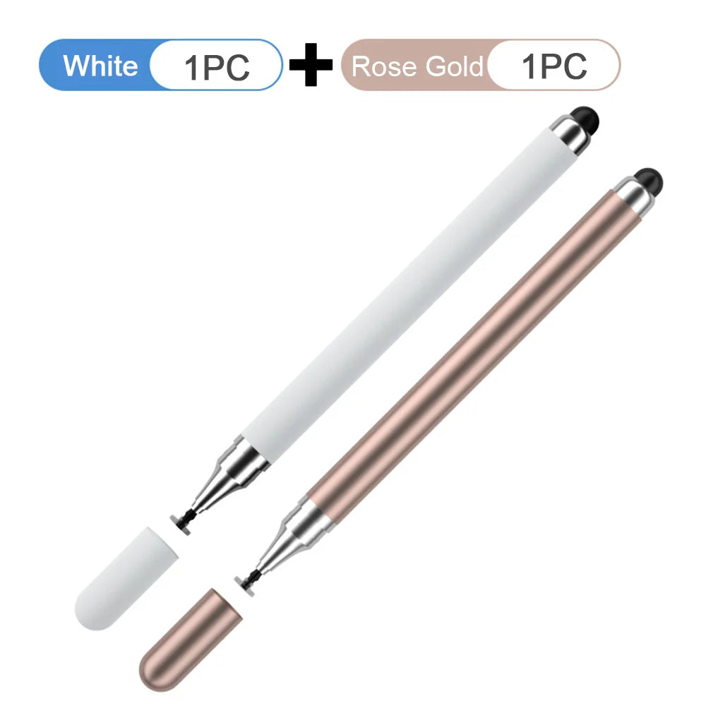 Lápiz óptico universal 2 en 1 (1/2 unidades) para tablet, móvil, Android, iOS, iPad, accesorios para tablet, lápiz táctil capacitivo para pantalla.