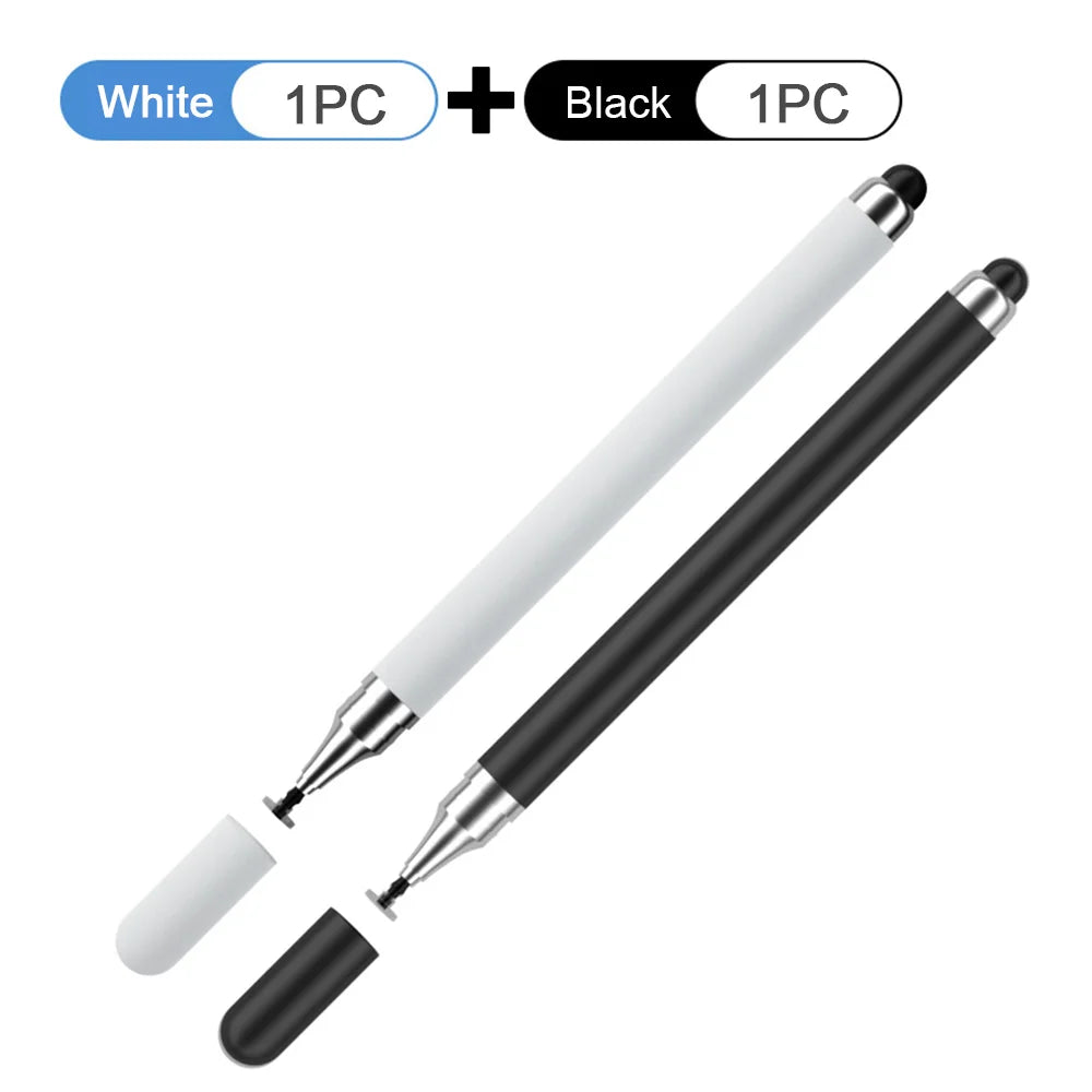 Lápiz óptico universal 2 en 1 (1/2 unidades) para tablet, móvil, Android, iOS, iPad, accesorios para tablet, lápiz táctil capacitivo para pantalla.