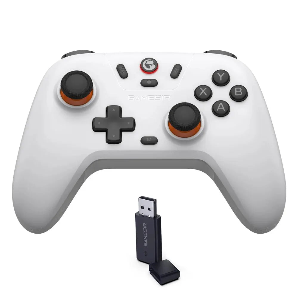 Mando inalámbrico GameSir Nova Lite con Bluetooth, dongle y conexión por cable para juegos de Switch, Android, iOS, PC y Steam.