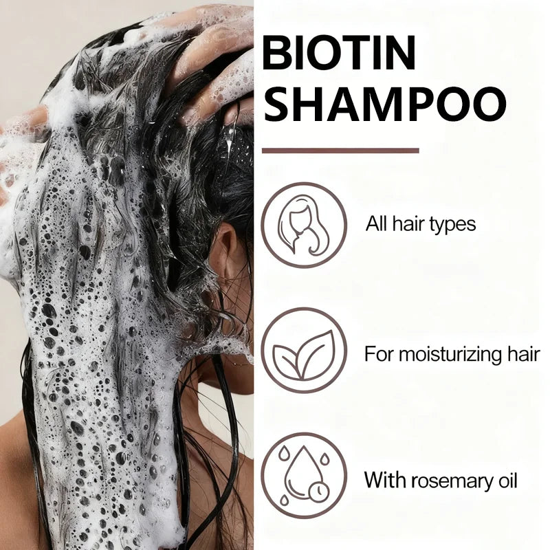 Champú Water Ice Levin con biotina y queratina, sin sulfatos ni parabenos, con aceites nutritivos, para un cabello más largo y saludable, apto para todo tipo de cabello.