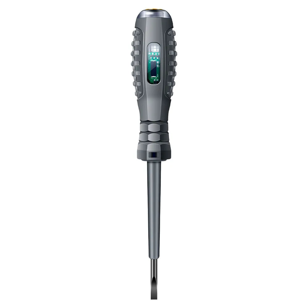 Destornillador de prueba multifuncional para electricistas, lápiz de prueba de inducción sin contacto de CA, comprobador de voltaje de 70-600 V, luces de inducción rojas y verdes.