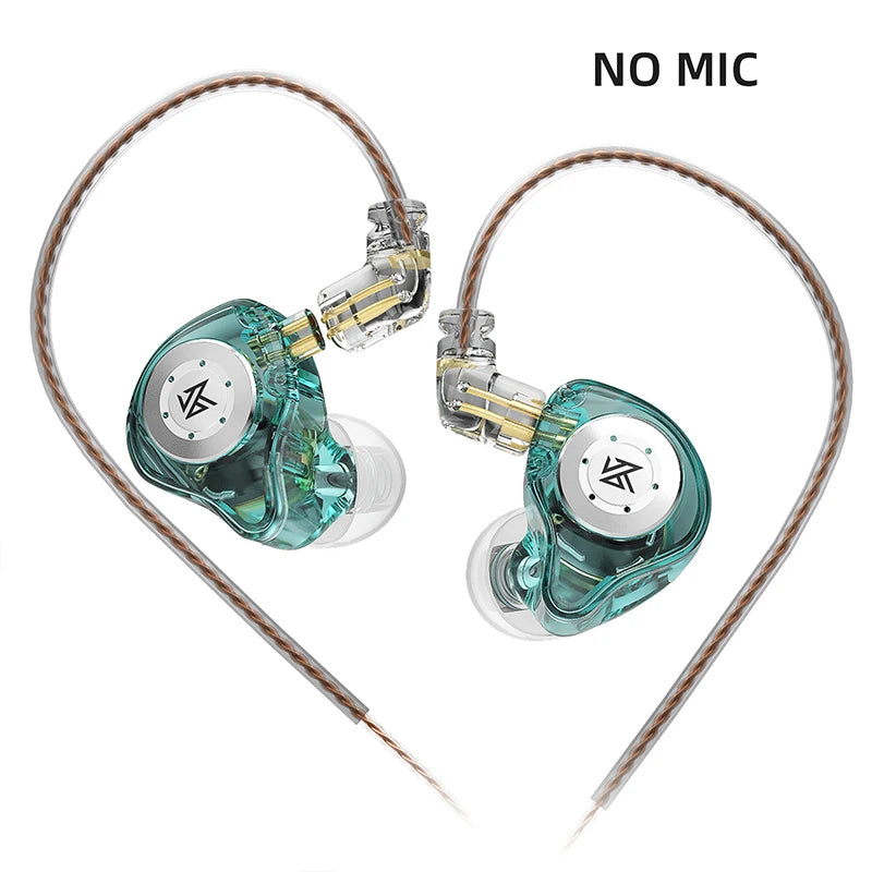 Auriculares KZ EDX PRO 1DD Dynamic Drive HIFI con graves potentes, ideales para deportes y con cancelación de ruido. Compatibles con KZ EDXPRO, ZSTX, ZSN PRO, ZAS, ES4 y SKS.