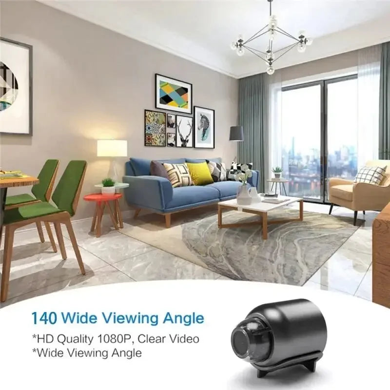 Mini cámara X5 inalámbrica 1080P, videocámara de seguridad con visión nocturna y detección de movimiento, mini cámara para el hogar inteligente.