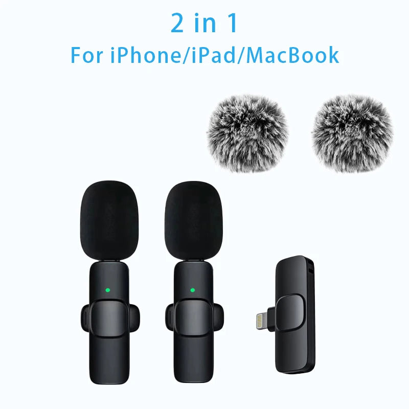 Micrófono de solapa inalámbrico Mini USB-C con reducción de ruido para iPhone y Android, ideal para transmisiones en vivo y entrevistas. Micrófono portátil de mano.