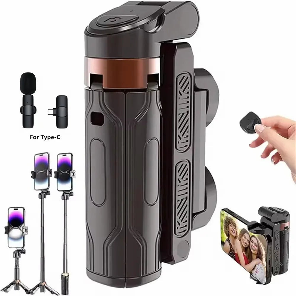 MEUYAG 2026 Nuevo trípode, soporte para teléfono con disparador Bluetooth, soportes inalámbricos para selfies con soporte para teléfono para cámara de smartphone