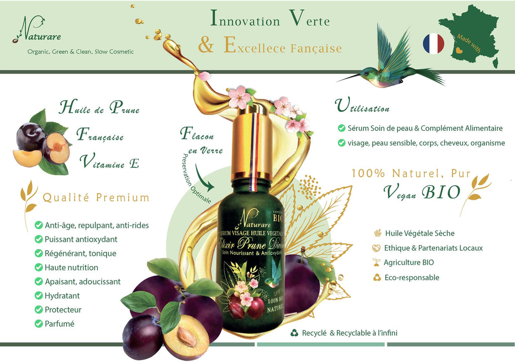DROP - ORGANIC DIVINE PLUM ELIXIR - Vegetable Oil Serum, Food Supplement-6