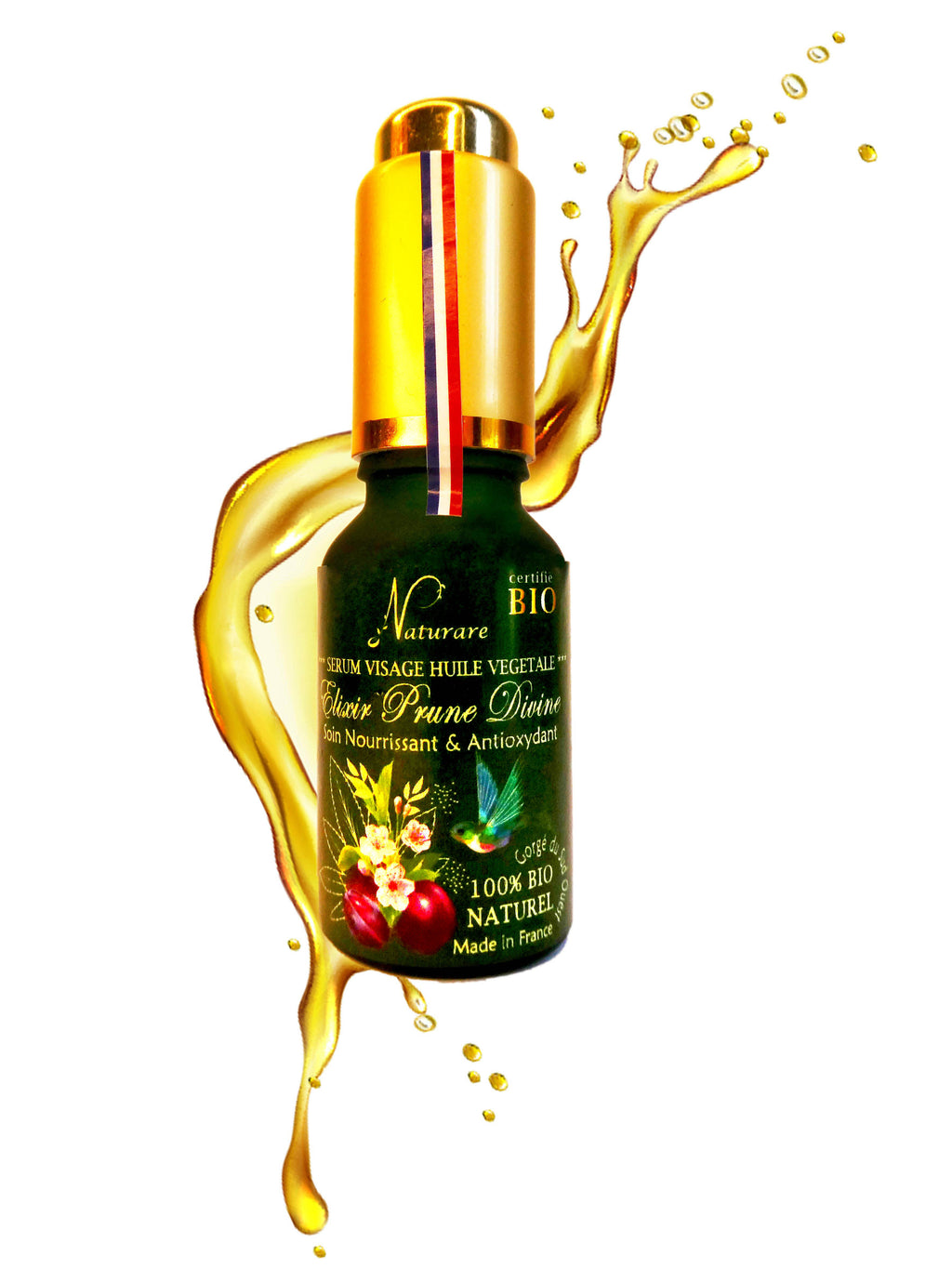 DROP - ORGANIC DIVINE PLUM ELIXIR - Vegetable Oil Serum, Food Supplement-3