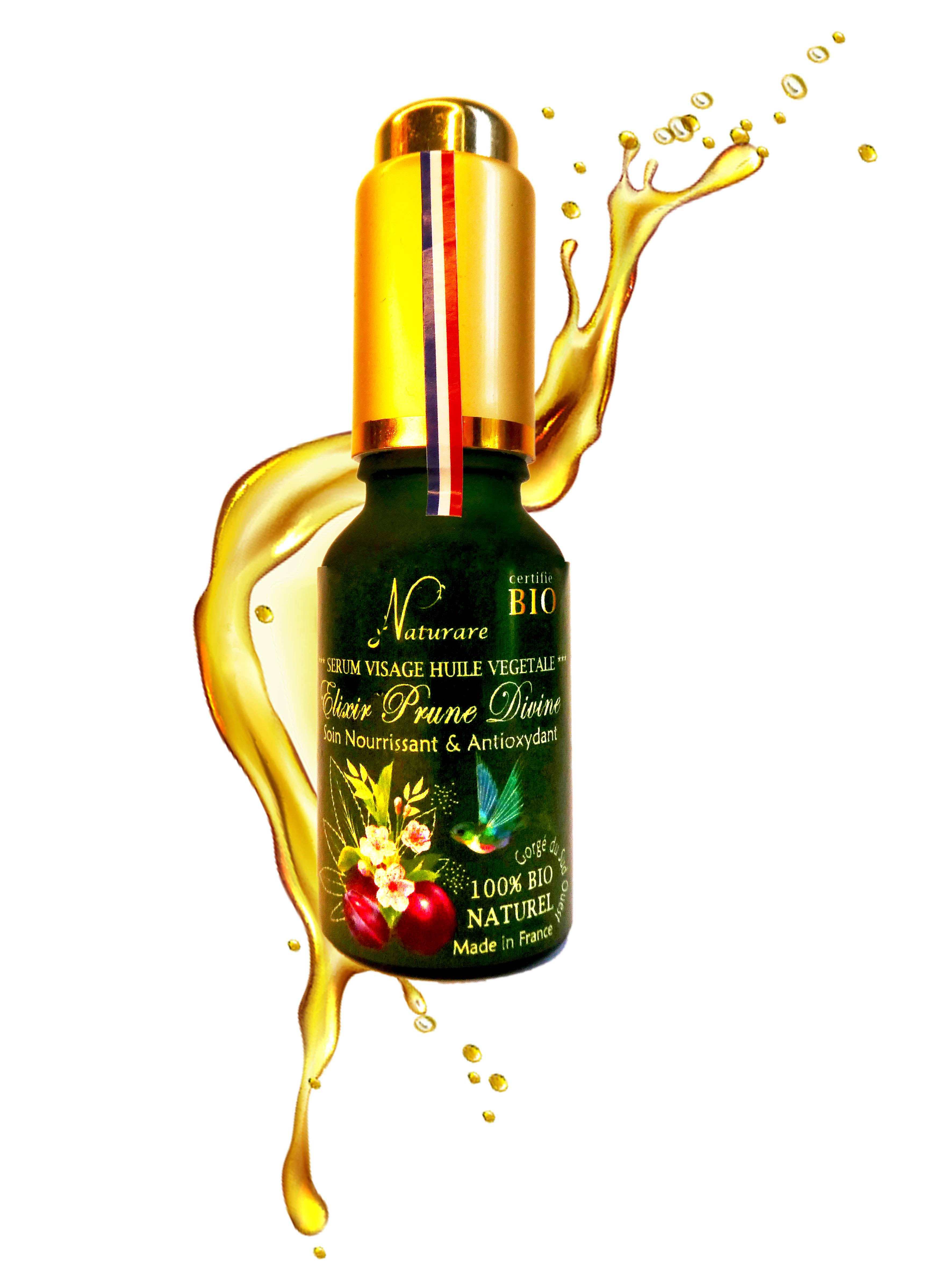 DROP - ORGANIC DIVINE PLUM ELIXIR - Vegetable Oil Serum, Food Supplement-3